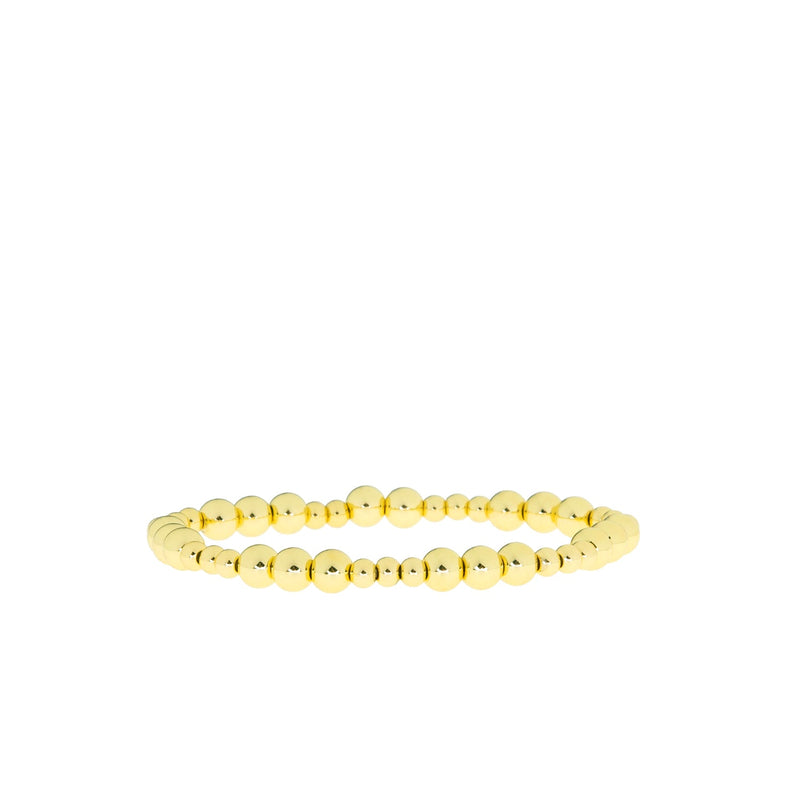 Patterned Ball Bracelet ~ Gold