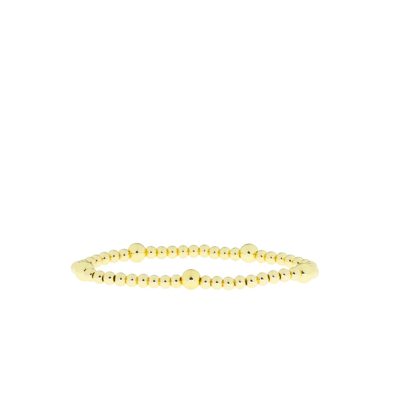 Patterned Ball Bracelet ~ Gold/Silver