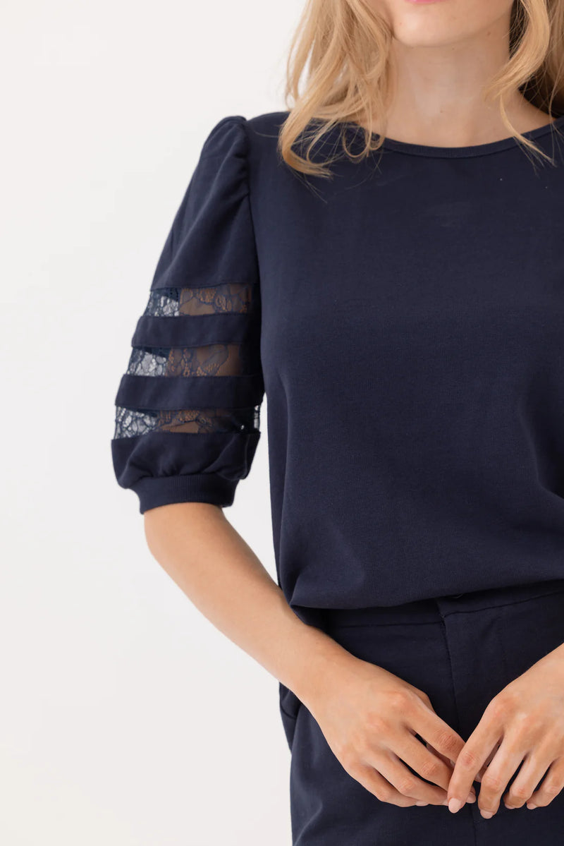 Camille Pullover ~ Navy