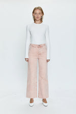 Penny Crop High Rise ~ Mellow Rose Snow