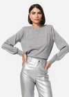 Gama Sweater ~ Silver Metallic