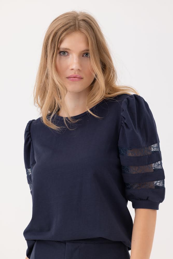 Camille Pullover ~ Navy