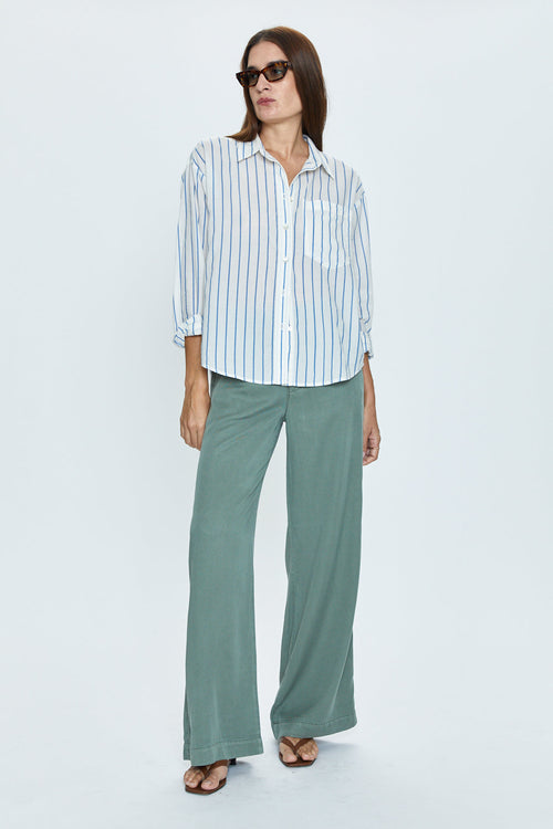Myla Drop Shoulder Shirt ~ Portofino Stripe