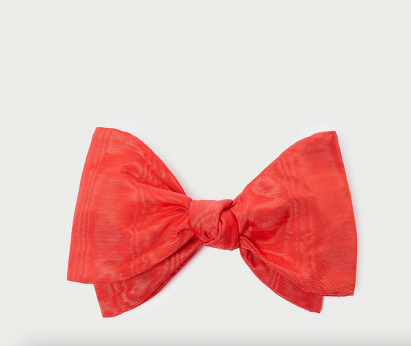Eden Bow Hair Clip ~ Red Red Bow Hair Clip - Elegant Satin | Ceremonia main image 4