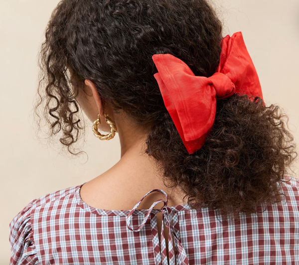 Eden Bow Hair Clip ~ Red – Chic Streets display picture 1
