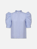 Ruched Puff Sleeve Shirt