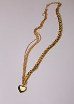 Multi Gold Heart Necklace
