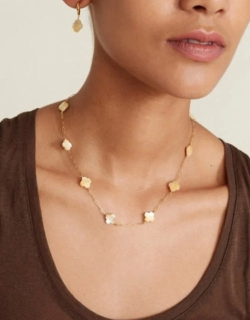 Yellow Mother of Pearl Necklace