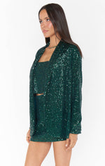 Dance Blazer ~ Emerald Sequins