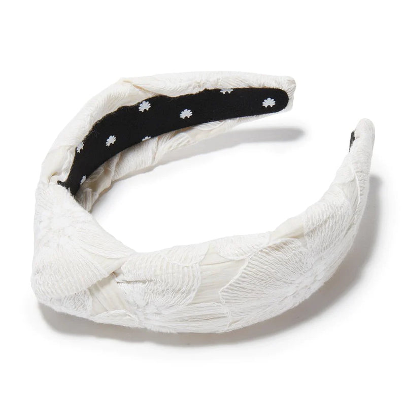 Lace Knotted Headband - Ivory