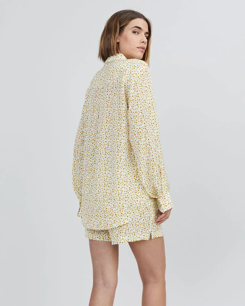The Delmore Button Down Shirt ~ Sunflower Print