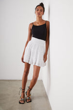 Addison Skirt ~ White Lace Detail