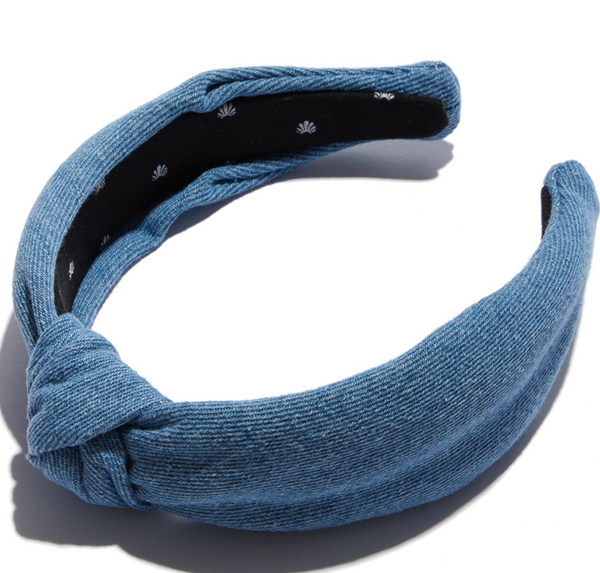 LELE SADOUGHI ~ Denim Knotted Headband – Chic Streets display picture 3