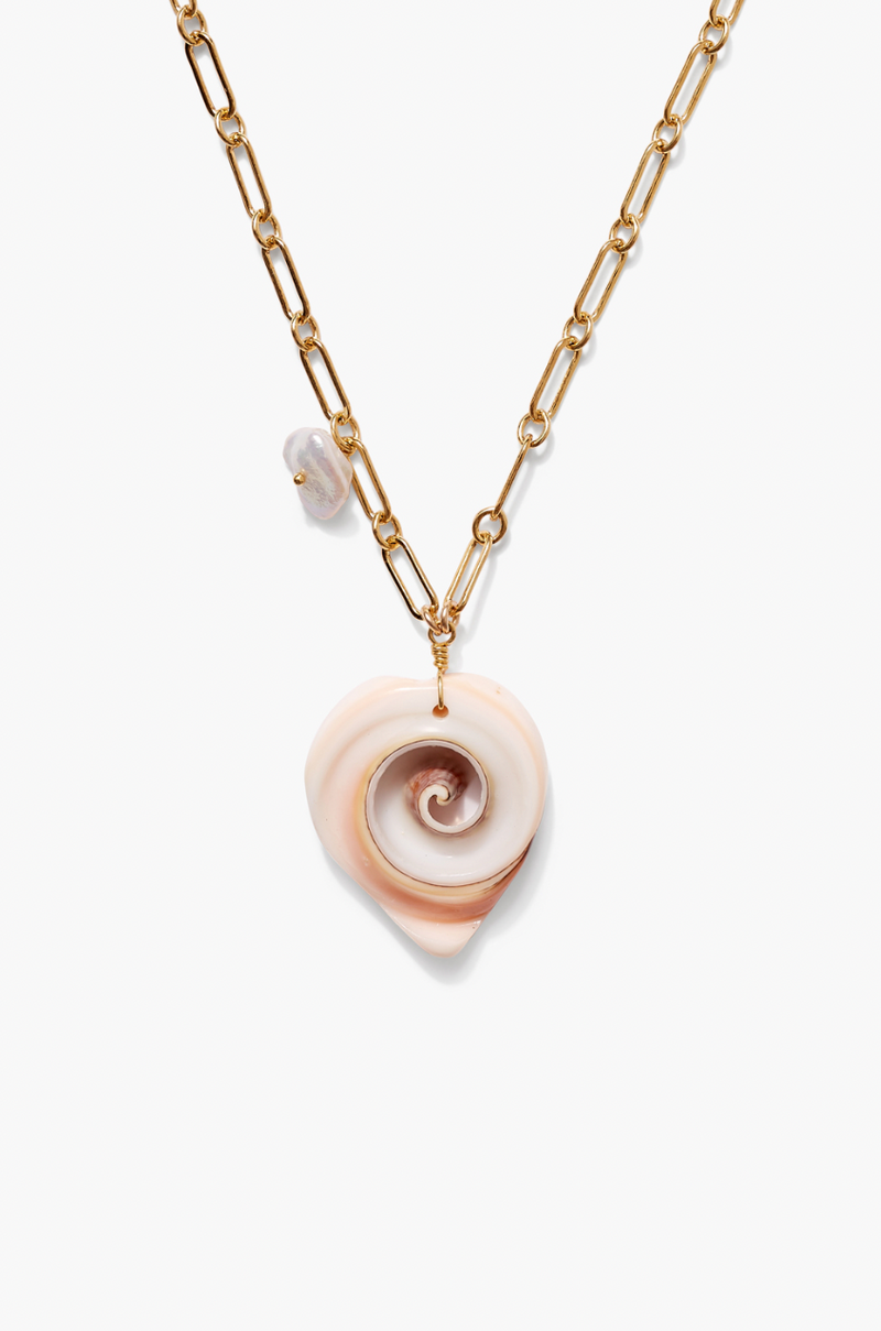 Swirl Mother Of Pearl Necklace