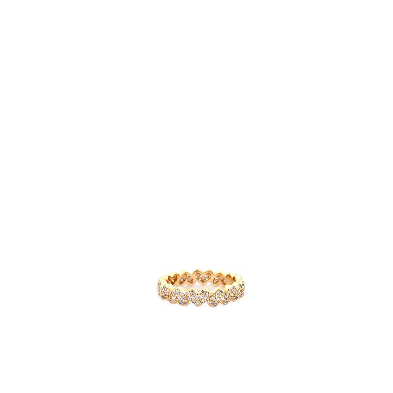 Band of Pave Hearts Ring