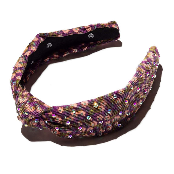 NWT Lele Sadoughi Tweed Jeweled Slim Knot headband Lele Sadoughi Knotted Slim Tweed Headband - Bisque  main image 4