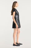Vegan Leather Dress ~ Black