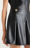 Vegan Leather Dress ~ Black