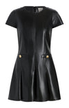 Vegan Leather Dress ~ Black