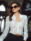 Anita Lace Button Up