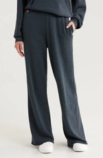 Wide Leg Womens Pocket Sweatpants ~ Charcoal