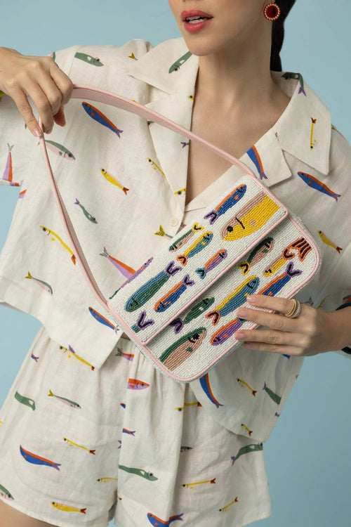 Tommy Beaded Bag ~ Sardines