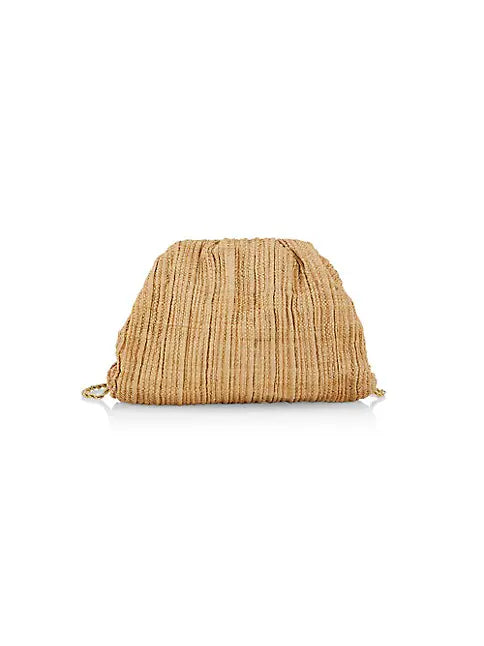 Bailey Pleated Clutch ~ Natural