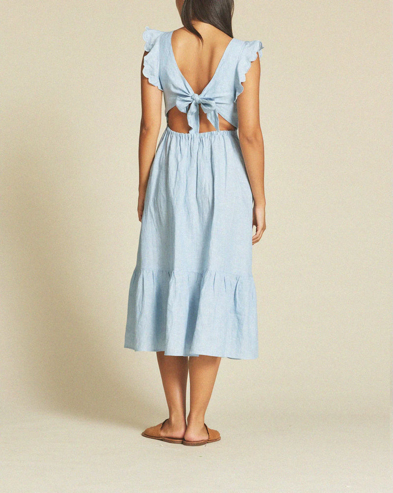 Rosa Dress ~ Sky Linen