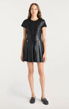 Vegan Leather Dress ~ Black