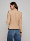 Wylla Structured Blazer ~ Cappuccino/Black