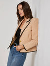 Wylla Structured Blazer ~ Cappuccino/Black