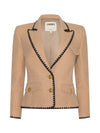 Wylla Structured Blazer ~ Cappuccino/Black