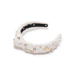 Kids Nutcracker Embellished Knotted Headband ~ Ivory