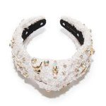 Nutcracker Embellished Knotted Headband ~ Ivory