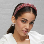 Sequin Kelly Headband ~ Buffalo Check