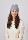 Classic Cashmere Slouchy Hat ~ Grey