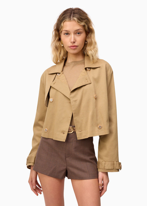 Evans Cropped Trench ~ Miso
