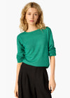 Leith Wool Cashmere Blend Sweater ~ Verdant