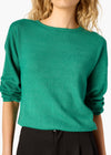 Leith Wool Cashmere Blend Sweater ~ Verdant