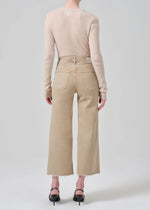 Lyra Wide Leg Crop ~ Porcini