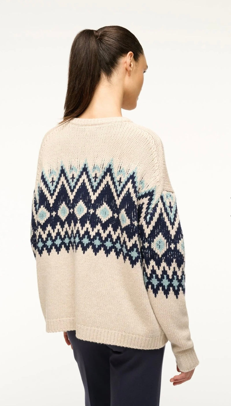 Moritz Sweater ~ Oatmeal Multi Fairisle