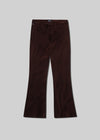 Lilah Flare w/ Welt Pocket in Velvet ~ Chocolate Milk