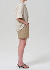 Brynn Drawstring Linen Short ~ Gobi