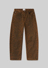 Micro Long Relaxed Jean ~ Sepia Cheetah