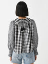 Hayes Blouse ~ Black and White Gingham