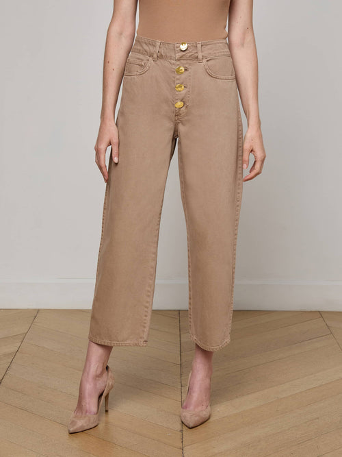 Liora Cropped Jean ~ Dark Cappucino