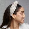 Nutcracker Embellished Knotted Headband ~ Ivory