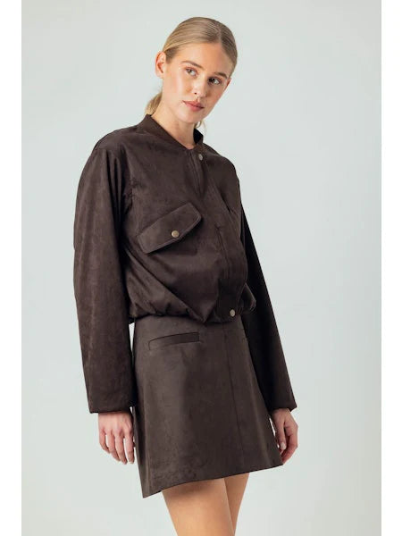 Suede Lyra Jacket ~ Espresso