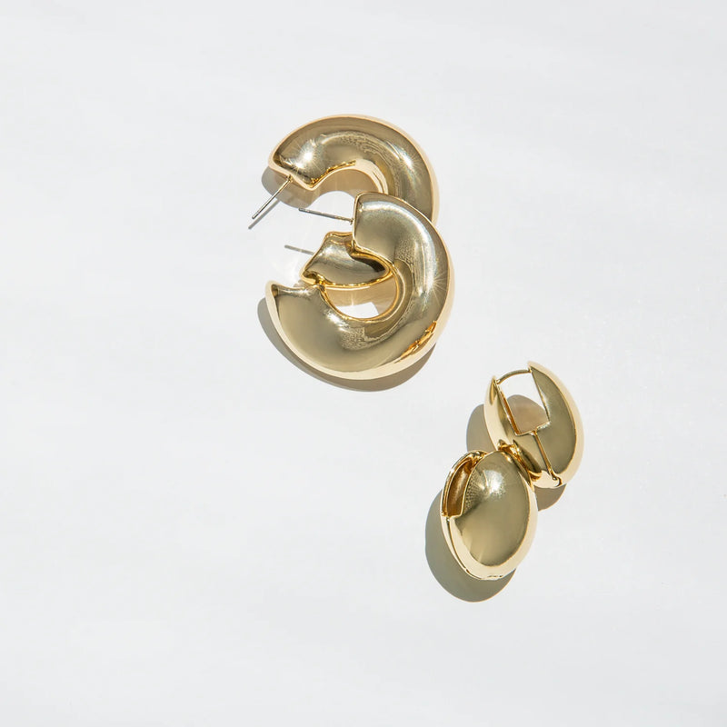 Oval Hinge Closure Earring