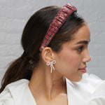 Sequin Kelly Headband ~ Buffalo Check